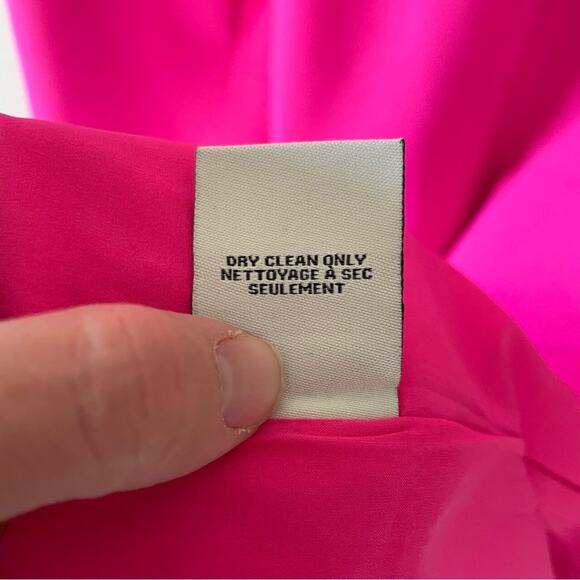 NWT New Debbie Shuchat Fuchsia Pink Bodycon Sheath Dress Size 8 - Picture 4 of 6